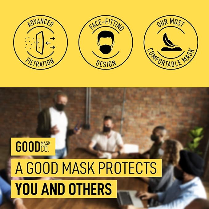Good Mask Co. Good Comfort KN95, Disposable KN95, Comfortable, Bulk Face Masks - Image 3