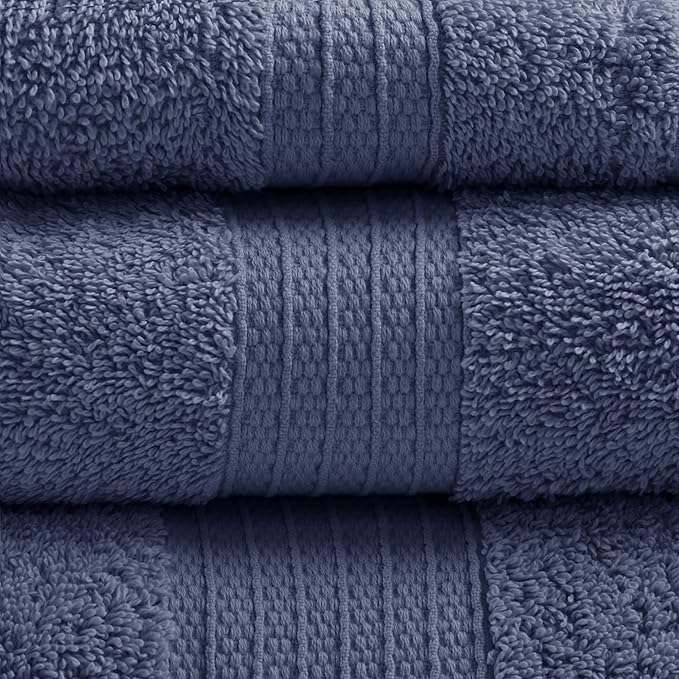 Madison Park Organic 100% Cotton Bathroom Towel Set, Hotel & Spa Quality Highly - Image 3