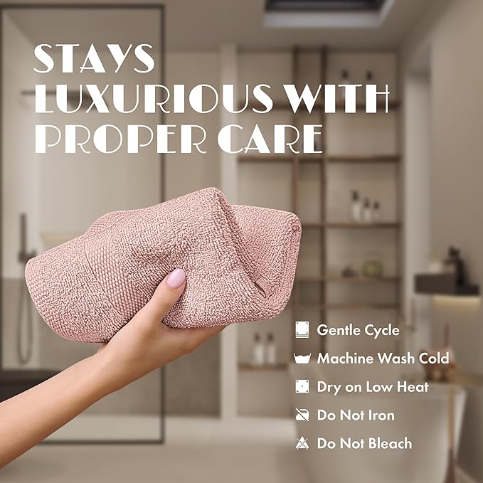 White Classic Pink Washcloths Set - Image 6