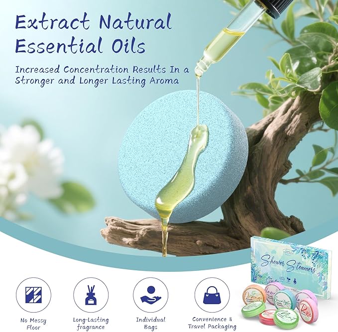 Shower Steamers Aromatherapy 8 Pack - Image 3