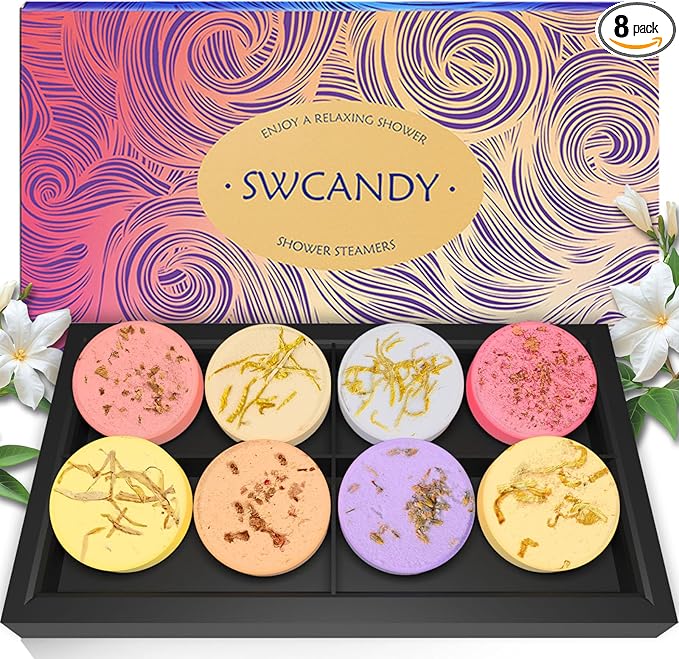 Shower Steamers Aromatherapy SWCANDY 8 Pack Mothers Day Gifts by SWCANDY