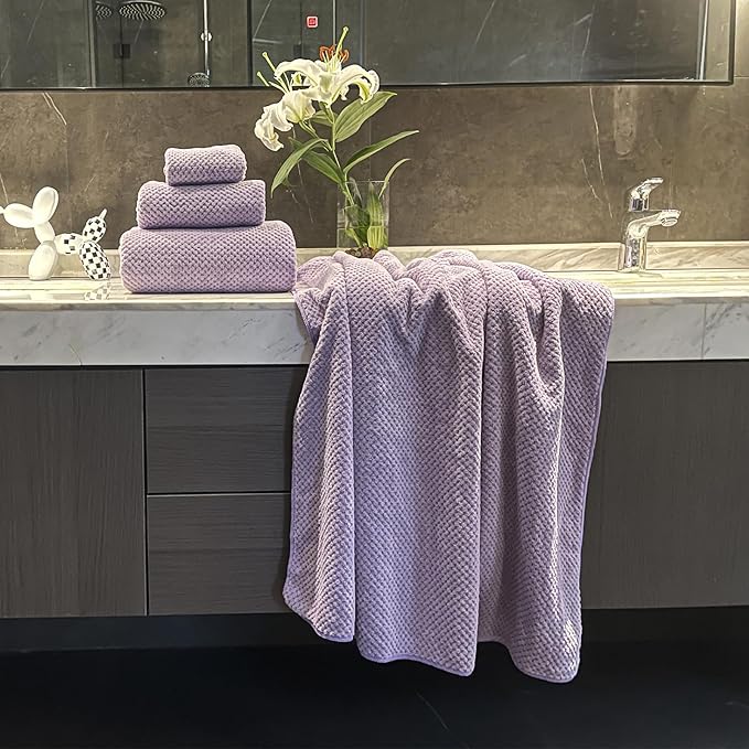 Extra Large Bath Towels Set for Bathroom 30x60 Inches Super Soft Light Weight - Image 5