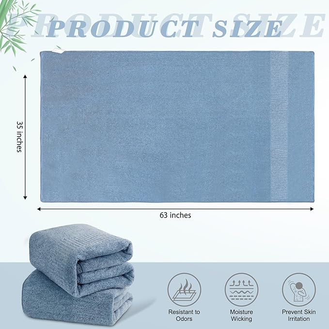 SEISSO Bath Towels, Extra Absorbent & Quick Drying Towels - Image 9