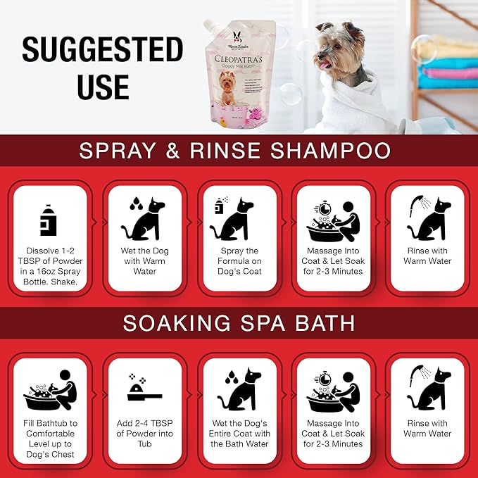 Warren London Cleopatra's Doggy Milk Bath | Luxurious Dog Shampoo and - Image 7