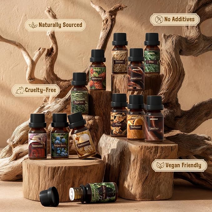 ARVIDSSON Woody Essential Oils Set, Wood Fragrance Oils Gift Set, 12 x 10ml - Image 2