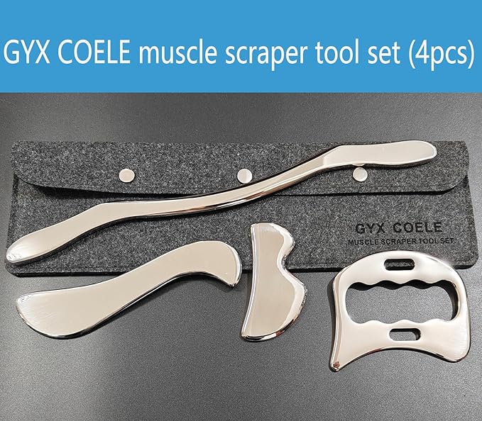 4 in 1 Stainless Steel Gua Sha Muscle Scraper Tool, Professional IASTM Physical - Image 7