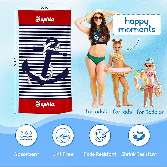 JML Personalized Beach Towel - Image 3