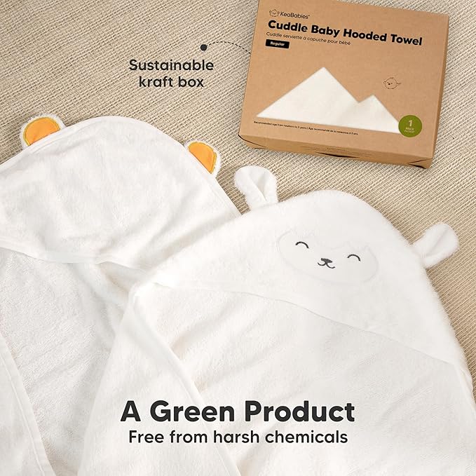 KeaBabies Hooded Baby Towel for Newborn - Image 8
