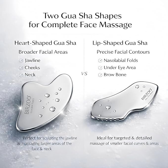 Stainless Steel Gua Sha Facial Tools Set - Image 2