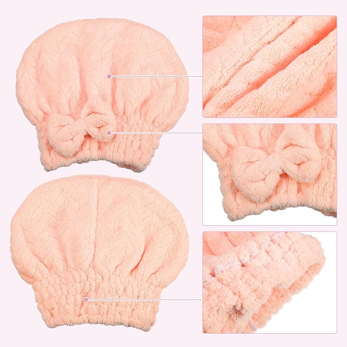 VOCOSTE Diamond Shape Hair Drying Towel Dry Cap, Quick Drying, Lightweight - Image 5
