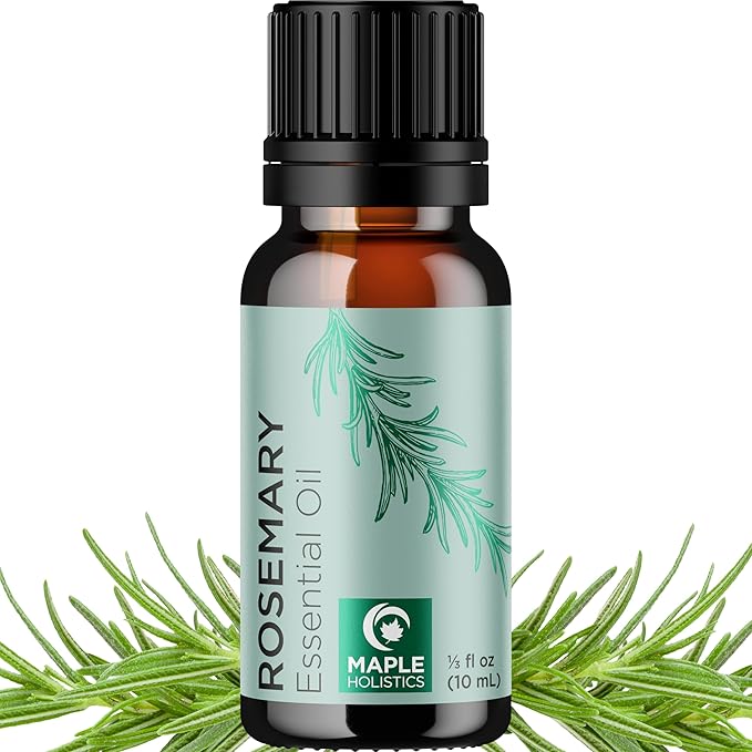 Pure Rosemary Essential Oil for Aromatherapy by MapleHolistics