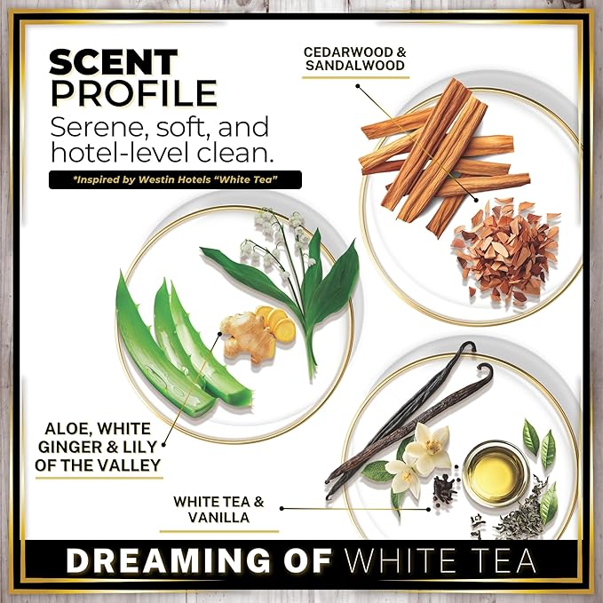 Urban Naturals Car Air Freshener Diffuser Dreaming of White Tea Scent, Hotel - Image 4