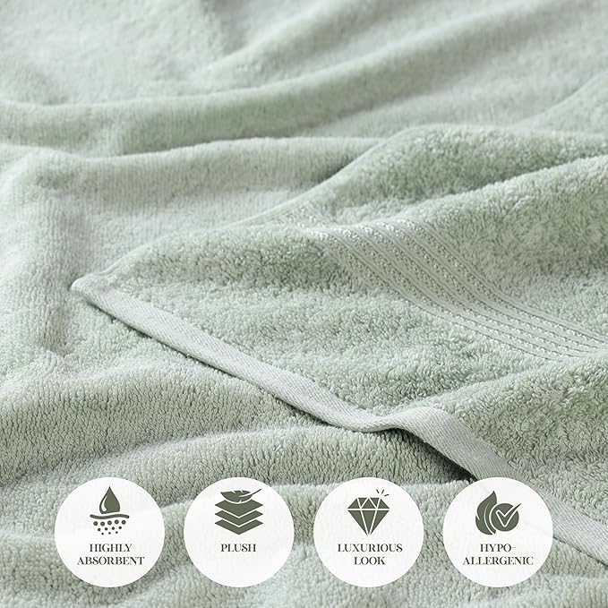 Superior Egyptian Cotton 3-Piece Towel Set, Basic Towels - Image 8