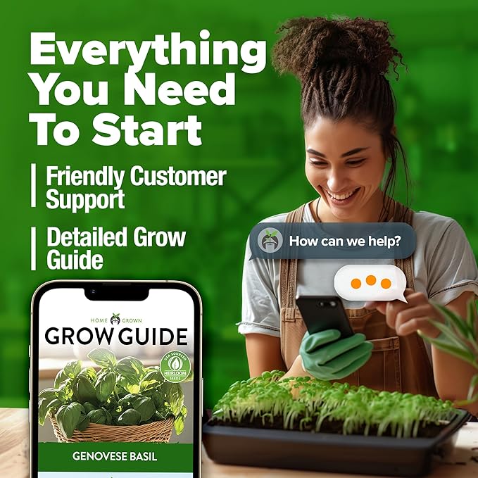 HOME GROWN Non GMO Genovese Basil Seeds Pack 1, 750+ High Germination Heirloom - Image 8