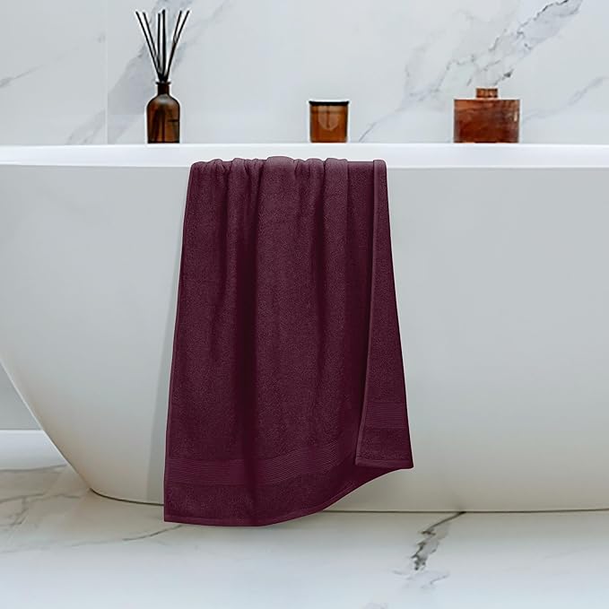 Belizzi Home 4 Pack Bath Towel Set 27x54, 100% Ring Spun Cotton, Ultra Soft - Image 5