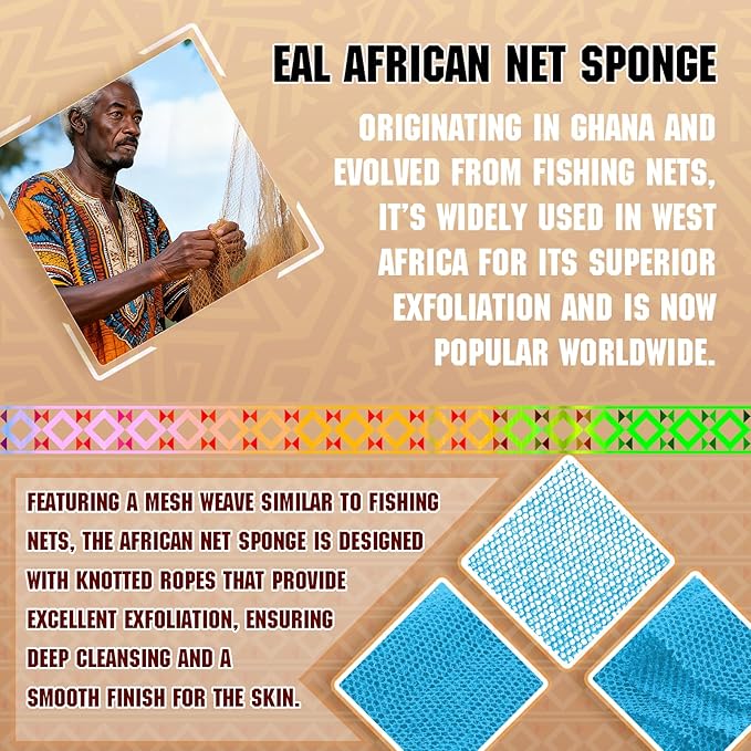 4PCS African Net Sponge - Image 3