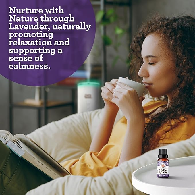 GuruNanda Lavender Essential Oil, 100% Pure, Natural & Undiluted Aromatherapy - Image 3