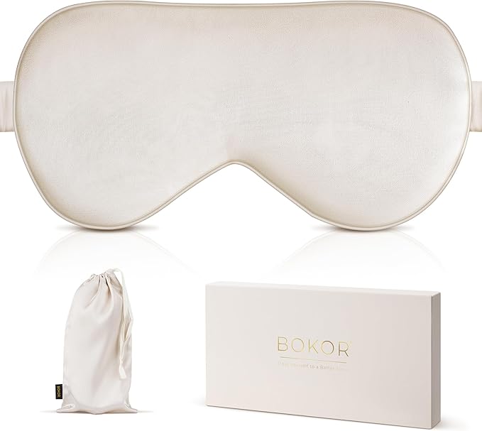 BOKOR Nature Silk Sleep Eye Mask, Sleeping Mask, Dark Circles and Puffiness - Image 7