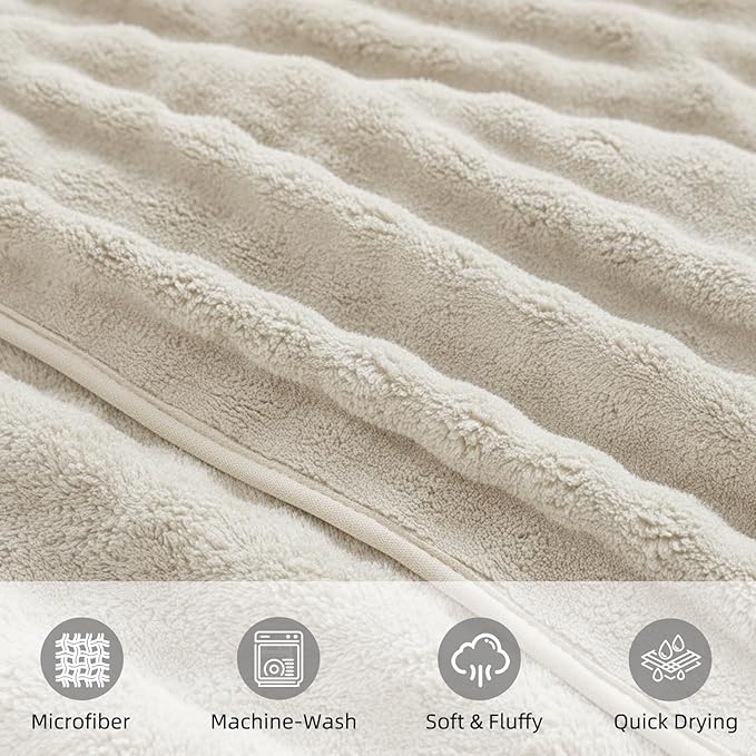 KBY Bath Towels Set 6 Piece 40x80 Inches，2 Extra Large Bath Sheets 2 Hand - Image 5