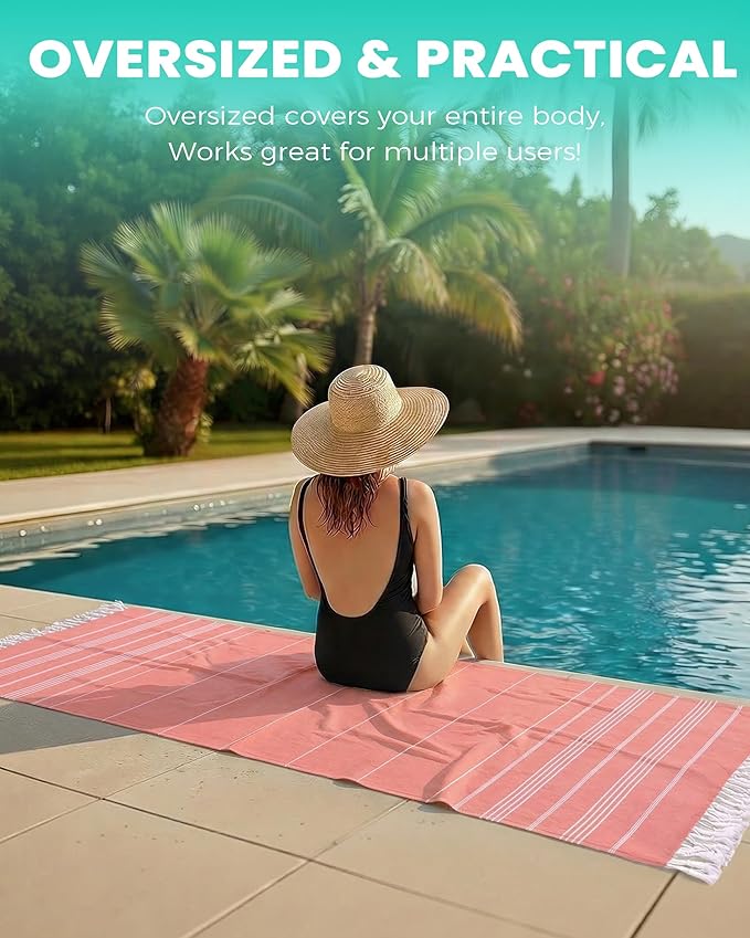 Turkish Beach Towels Yoga Blanket Gym Workout Towel 2024 Women Birthday Gift - Image 5