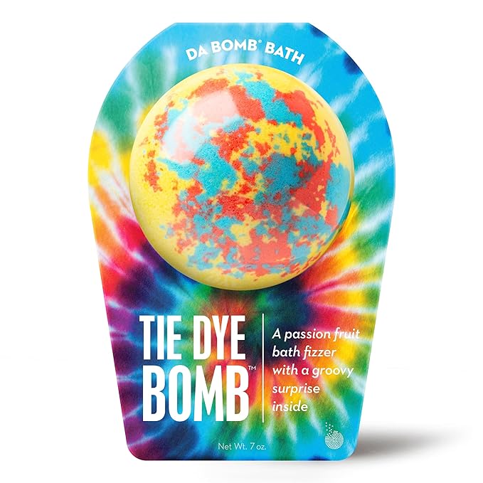 Da Bomb Bath Tie Dye Yellow Bath Bomb, Passion Fruit by DaBomb
