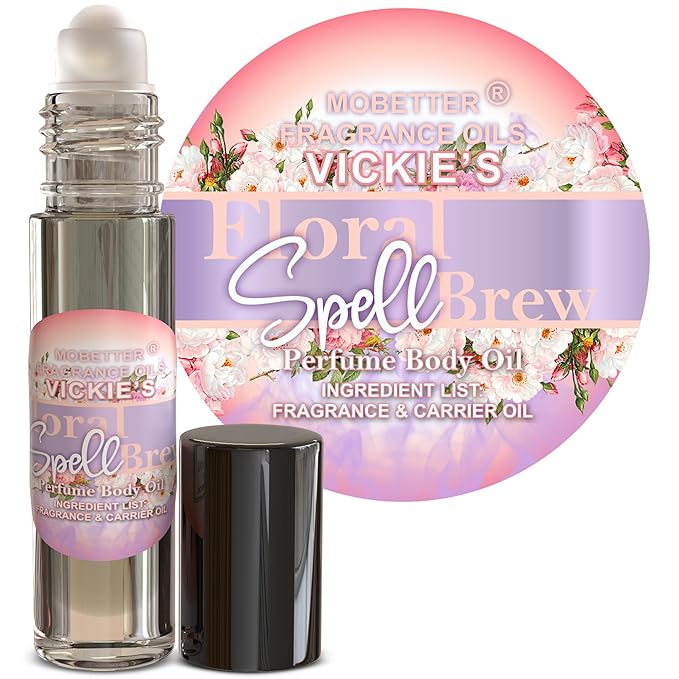 MOBETTER FRAGRANCE OILS Vickies Floral Spell Brew Perfume Women Body Oil 10ml by MOBETTERFRAGRANCEOILS
