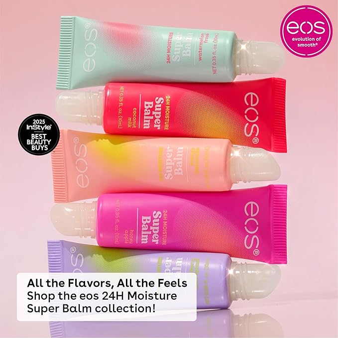 eos 24H Moisture Super Balm- Raspberry Kiwi Splash & Strawberry Sorbet - Image 6