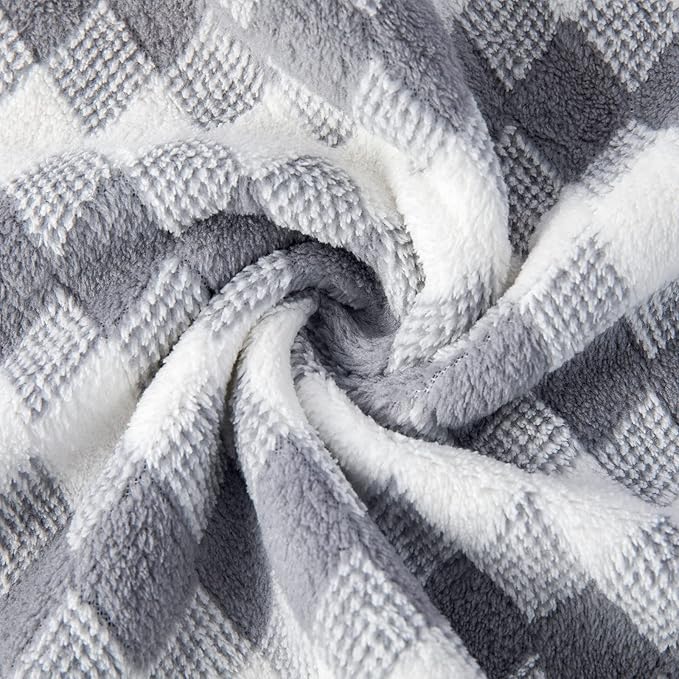 Gray Hand Towels Set 2 Pack-16“x31” Ultra Soft Microfibers Bathroom Towel Set - Image 8