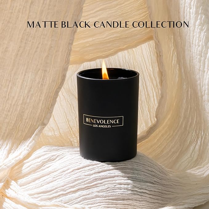 Benevolence LA Charcoal Scented Candle | Soy Christmas Candles - Image 2