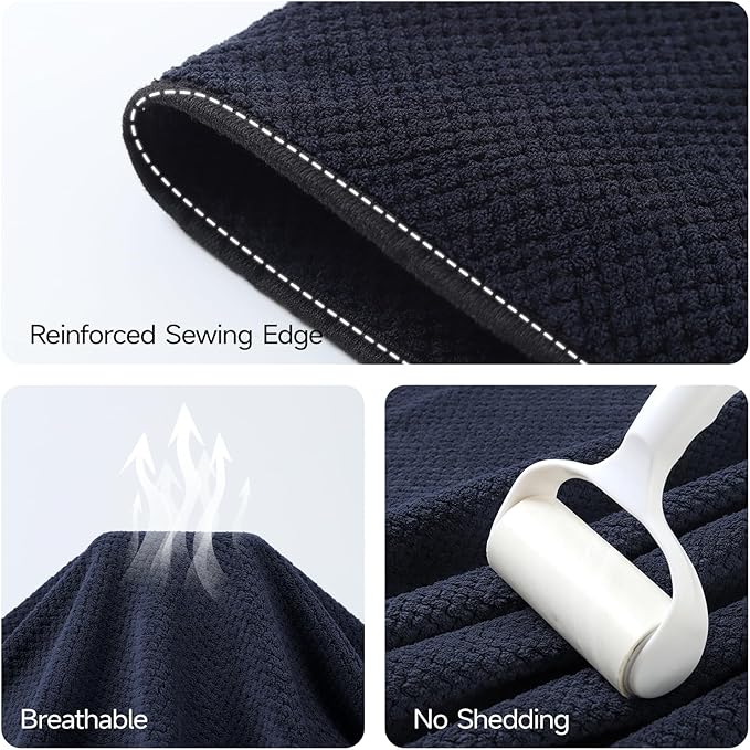 REDKISS Pack of 2 Jumbo Bath Sheets, 40 x 80 Inches Microfiber Bath Towels - Image 6