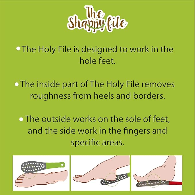 Holy Coarse Foot File, Callus Remover, Double Sided, Wet or Dry - Image 3