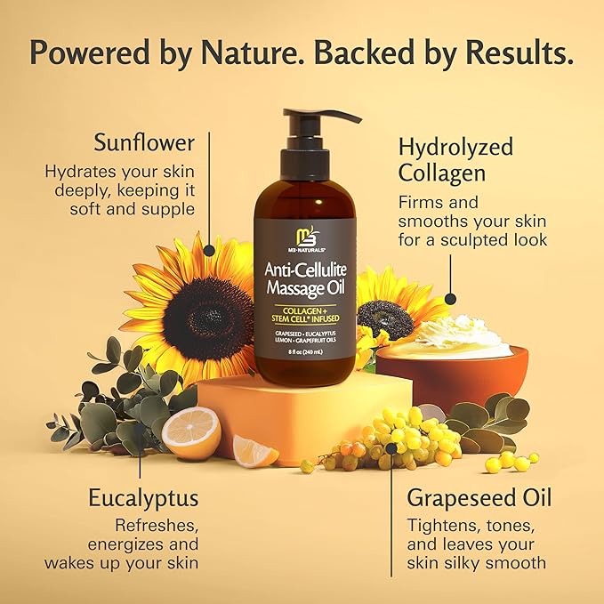 Firming Body Massage Oil with Collagen & Stem Cell – Helps Smooth the - Image 4