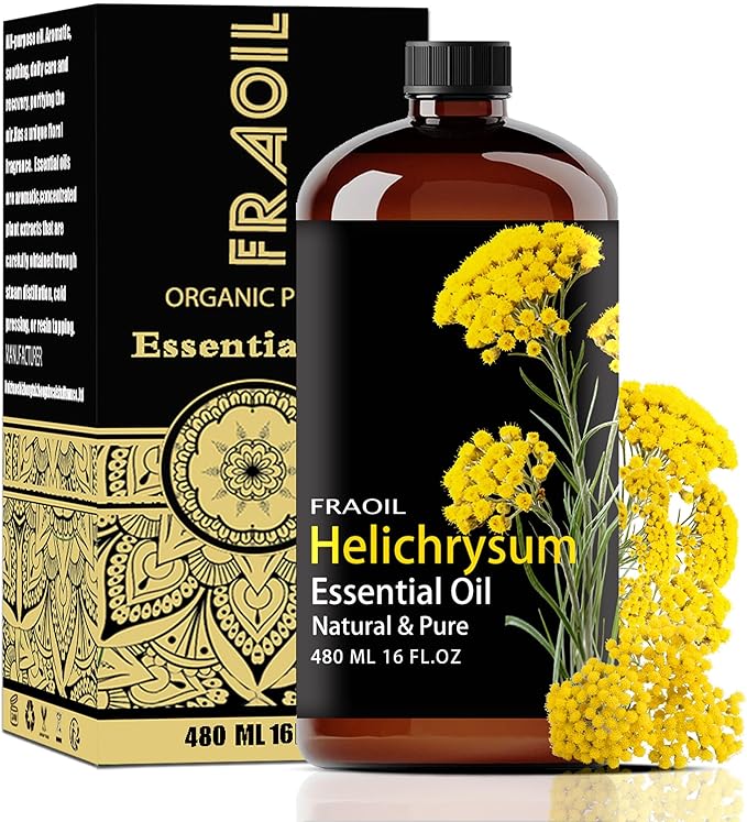 Helichrysum Essential Oil, Helichrysum Oil 16 Fl Oz 480 ML by FRAOILESSENTIALOIL