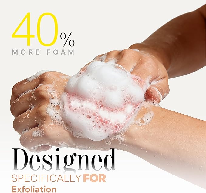 Facial Sponge - Deep Exfoliating Face Mitt, Honeycomb Face Exfoliator - Image 3