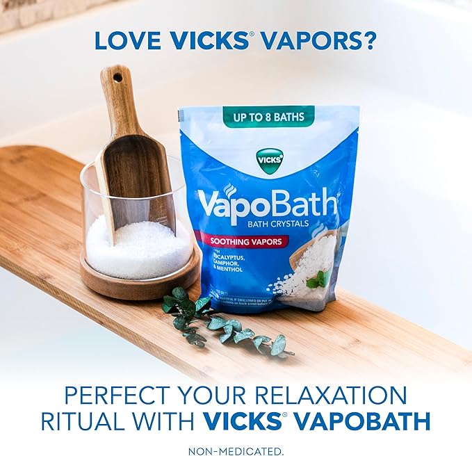 Vicks VapoBath, Bath Crystals, Soothing Non-Medicated Vicks Vapors, Refreshing - Image 5