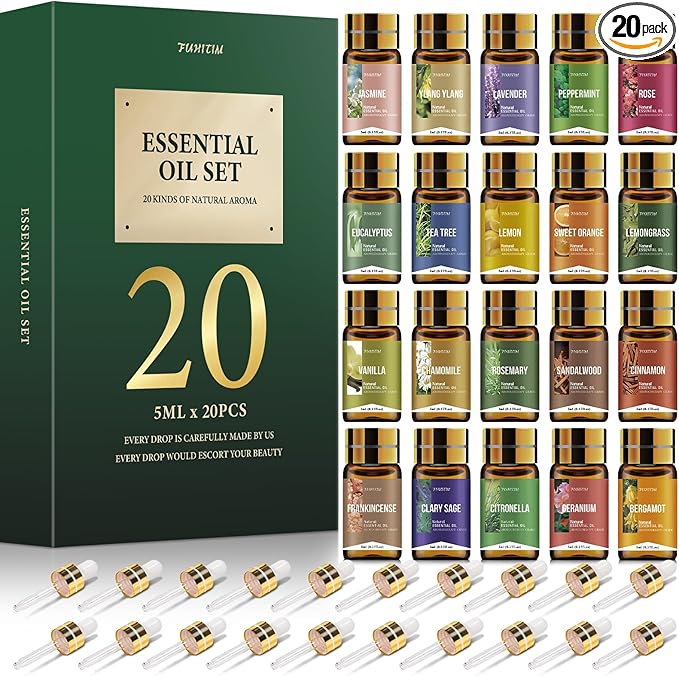 20 Pcs Essential Oil Set by FUHITIM