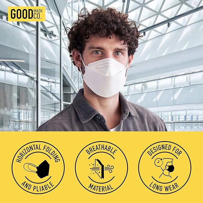 Good Mask Co. Good Comfort KN95, Disposable KN95, Comfortable, Bulk Face Masks - Image 5