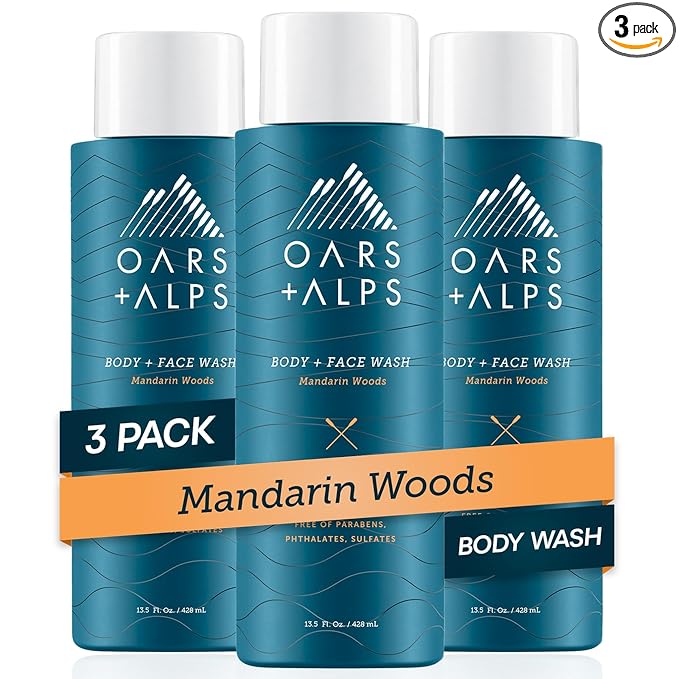Oars + Alps Body Wash for Men, Mens Body Wash & Face Cleanser by OarsAlps