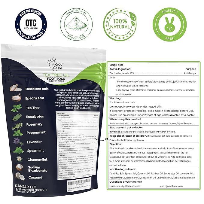 FOOT CURE Tea Tree & Citrus Foot Soak - Image 3