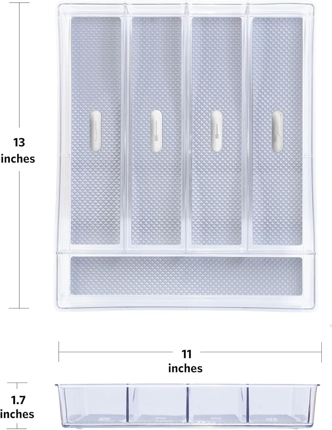 Glad Silverware & Utensil Drawer Organizer - Image 2