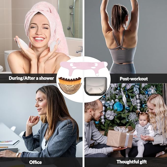 Lymphatic Contour Face Brush & Chin Lifting Mask, Chin Strap - Image 7