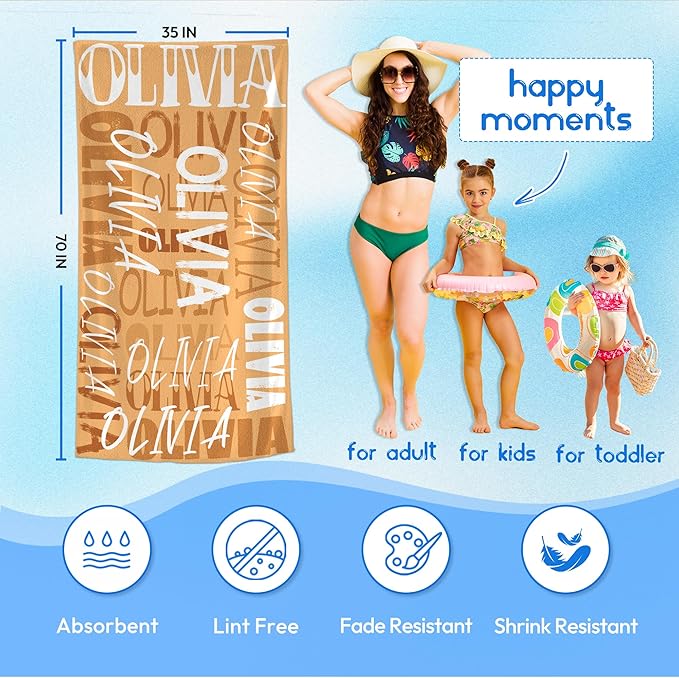 JML Personalized Beach Towel - Image 3