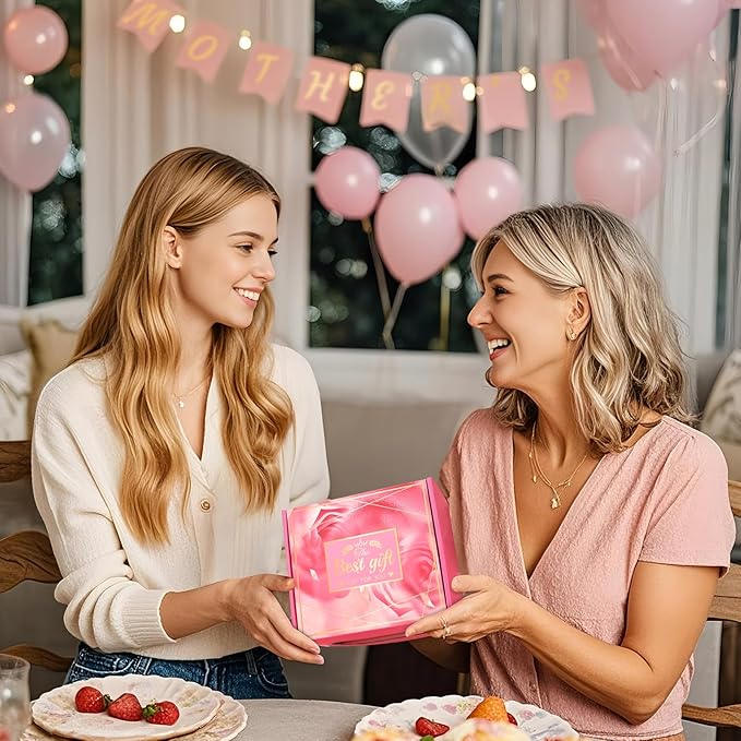 Birthday Gifts for Women, Friend: Unique Pink Self Care Spa Relaxation Baskets - Image 6