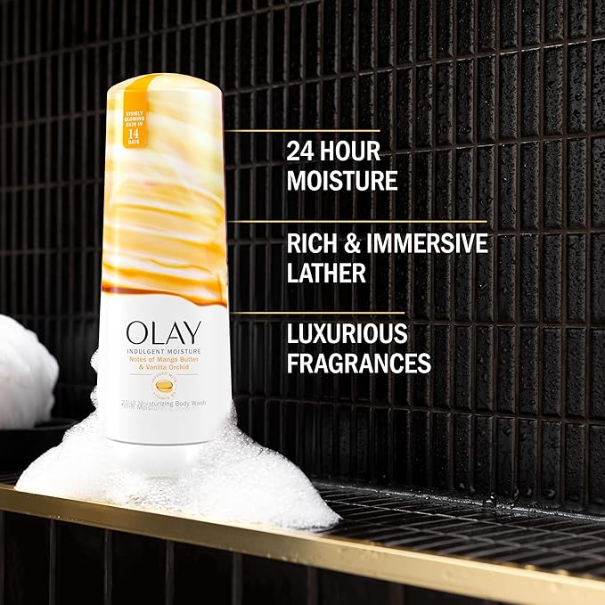 Olay Body Wash for Women, Indulgent Moisture, 24hr Moisturizing & Nourishing - Image 2