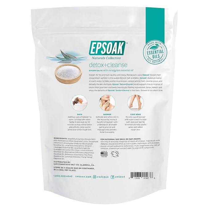 Epsoak Epsom Salt 2 lb. USP Magnesium Sulfate - Image 2