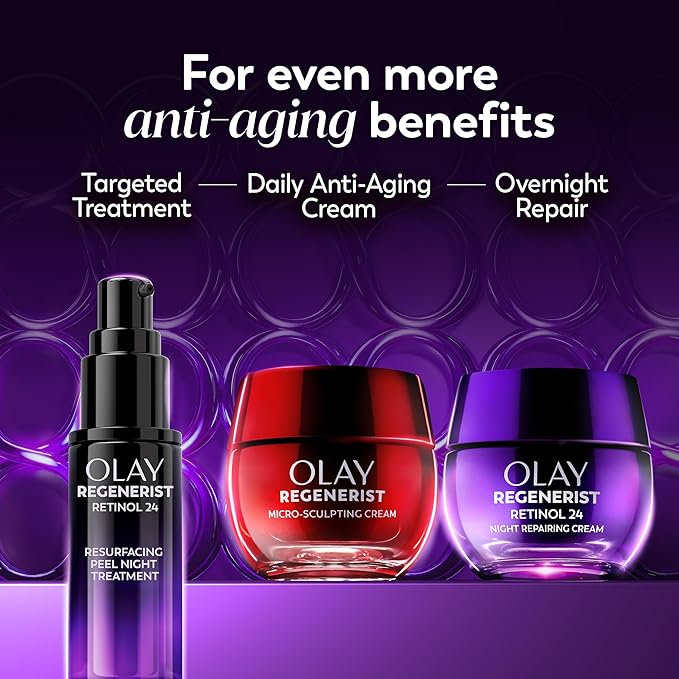 Olay Regenerist Chemical Peel for Face, Overnight Face Peel Mask, Anti-Aging - Image 9