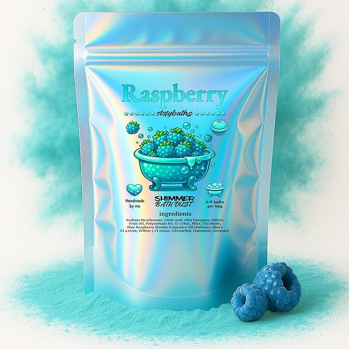 Raspberry Shimmer Bath Bomb in A Bag by Unknown