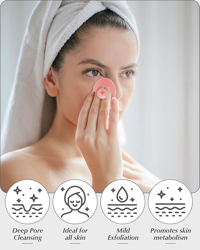 Face Scrubber, Face Cleansing Brush Blackhead Acne Pore Pad - Image 6
