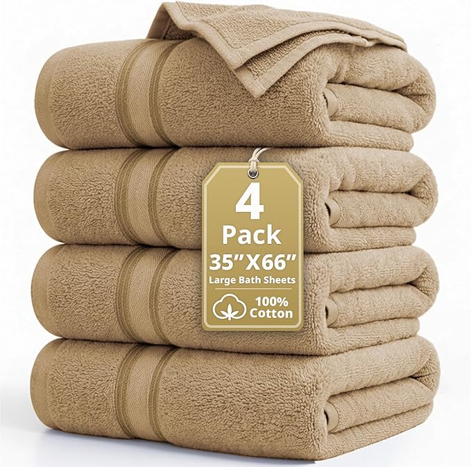 LANE LINEN 100% Cotton Large Bath Towels by LaneLinen