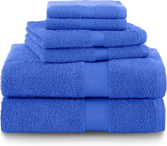 Martex 6-Piece 100% Ringspun Cotton Towel Set | Quick Dry | Super Absorbent & by Martex